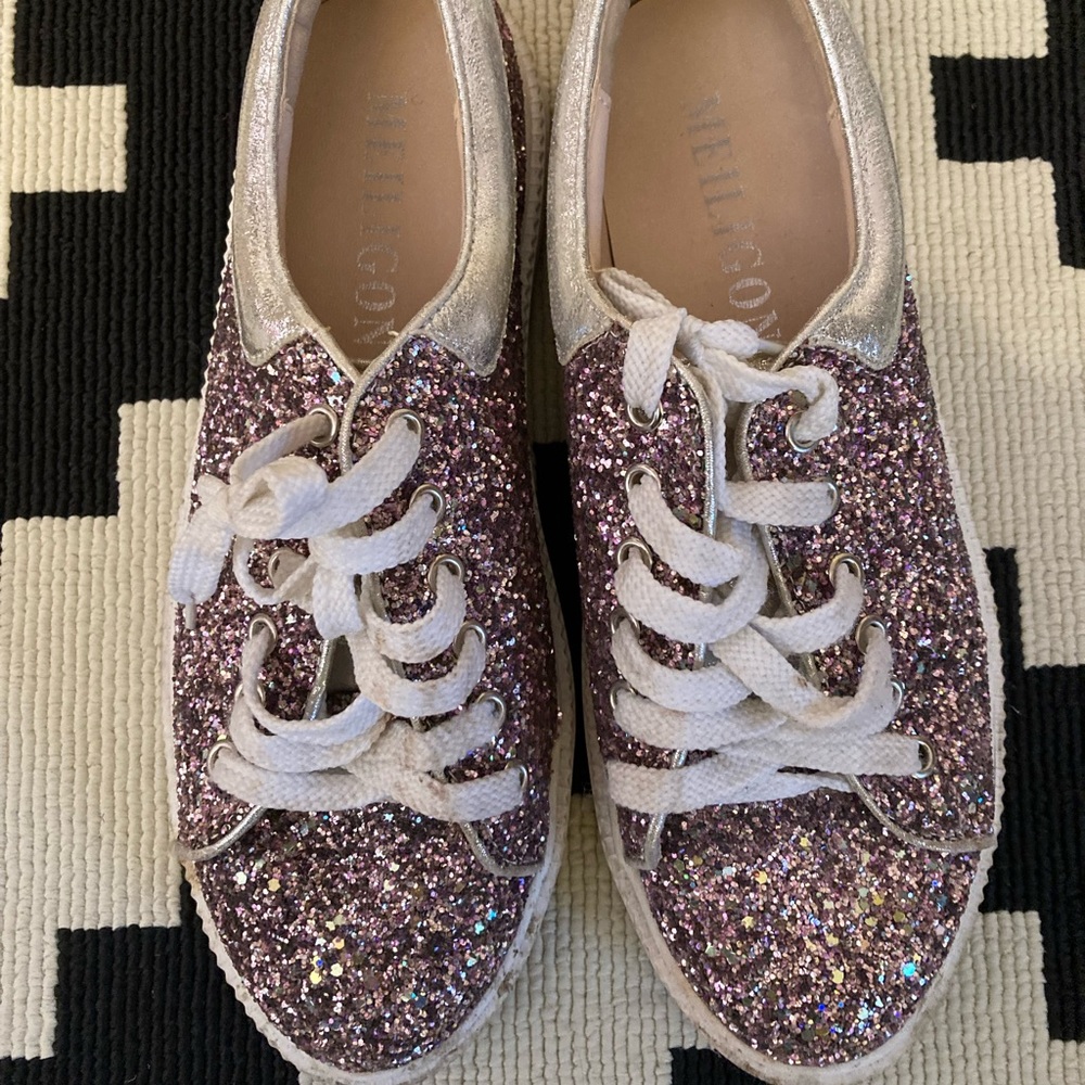Glitter pink Sneakers, size 39/US 8